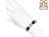 Black Spinel / Synthetic Opalite Beaded Bracelet BDD-11-180