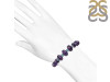 Green Onyx / Amethyst Beaded Bracelet BDD-11-187