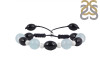 Aquamarine / Black Spinel Beaded Bracelet BDD-11-197