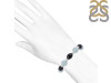 Aquamarine / Black Spinel Beaded Bracelet BDD-11-197
