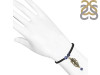 Leaf Charm / Sodalite Beaded Bracelet BDD-11-205