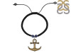 Vintage Anchor Charm / Sodalite Beaded Bracelet BDD-11-206