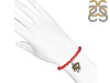 Vintage Horse Charm / Red Coral Beaded Bracelet BDD-11-218