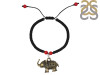 Red Coral / Ethnic Elephant Charm  Beaded Bracelet BDD-11-221
