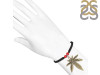 Red Coral / Marijuana Leaf Charm Beaded Bracelet BDD-11-222