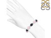Chalcedony / Black Onyx Beaded Bracelet BDD-11-239