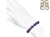 Lapis / Red Coral Beaded Bracelet BDD-11-245