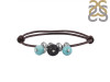 Lava / Turquoise Beaded Bracelet BDD-11-246