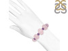 Rose Quartz / Amethyst / Pearl  Beaded Bracelet BDD-11-258