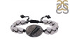 Snowflake jasper / Moonstone Beaded Bracelet BDD-11-266