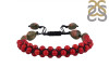 Red Coral / Unakite Beaded Bracelet BDD-11-268