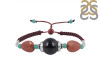 Black Onyx / Sunstone / Green Onyx Beaded Bracelet BDD-11-272