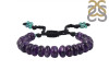 Amethyst / Green Onyx Beaded Bracelet BDD-11-280