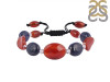 Carnelian / Lapism / Glass Beaded Bracelet BDD-11-281