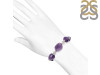 Amethyst / Crystal Beaded Bracelet BDD-11-288