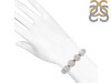 Chalcedony / Amethyst Beaded Bracelet BDD-11-297