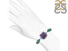 Amethyst / Green Onyx / Turquoise / Tiger Eye Beaded Bracelet BDD-11-305