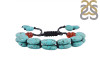Turquoise / Carnelian Beaded Bracelet BDD-11-308