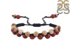 Brecciated Mookaite / Red Jasper Beaded Bracelet BDD-11-330