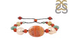 Mexican Agate / Carnelian / Pearl / Prehnite Beaded Bracelet BDD-11-69