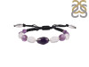 Amethyst / Glass Beaded Bracelet BDD-11-75