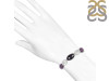 Amethyst / Glass Beaded Bracelet BDD-11-75