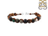 Sunstone / Malachite / Howlite / Black Obsidian / Tiger Eye Beaded Bracelet BDD-11-83