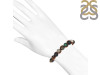 Sunstone / Malachite / Howlite / Black Obsidian / Tiger Eye Beaded Bracelet BDD-11-83