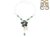 Labradorite/Green Aventurine/Peridot/Pearl Beaded Necklace BDD-12-1610