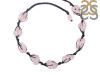 Rose Quartz Beaded Necklace BDD-12-1613