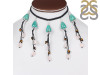Turquoise/Rose Quartz/Tiger Eye Beaded Necklace BDD-12-1617