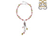 Rose Quartz/Cherry Agate Beaded Necklace BDD-12-1624
