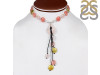 Rose Quartz/Cherry Agate Beaded Necklace BDD-12-1624