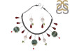 Biwa Pearl/Red Jasper Beaded  Jewelry Set BDD-12-1628