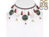 Biwa Pearl/Red Jasper Beaded  Jewelry Set BDD-12-1628