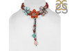 Carnelian/Red Jasper/Turquoise/Picture Jasper Beaded Necklace BDD-12-1632