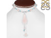 Rose Quartz/Turquoise Beaded  Jewelry Set BDD-12-1633