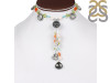 Black Rutile/Carnelian Beaded  Jewelry Set BDD-12-1644