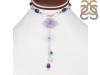 Amethyst/Crystal Beaded  Jewelry Set BDD-12-1646
