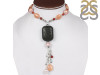 Lava/Pearl/Red Jasper Beaded Necklace BDD-12-1660