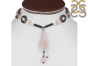 Rose Quartz/Pearl Beaded Necklace BDD-12-1663
