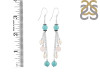 Stabilized  Turquoise Beaded Earring BDD-3-123