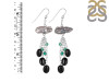 Biwa Pearl/Black Spinel Beaded Earring BDD-3-144
