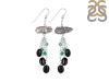 Biwa Pearl/Black Spinel Beaded Earring BDD-3-144