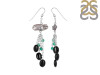 Biwa Pearl/Black Spinel Beaded Earring BDD-3-144