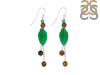 Green Aventurine/Tiger Eye Beaded Earring BDD-3-147