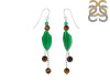 Green Aventurine/Tiger Eye Beaded Earring BDD-3-147