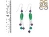 Green Aventurine/Amethyst Beaded Earring BDD-3-148