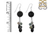 Lava/Black Spinel Beaded Earring BDD-3-152