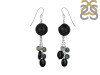Lava/Black Spinel Beaded Earring BDD-3-152
